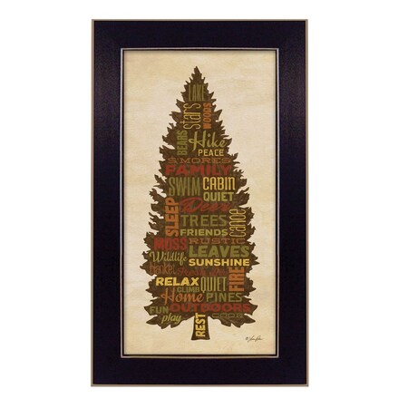 Homeroots At the Lake 1 Black Framed Print Wall Art 405519