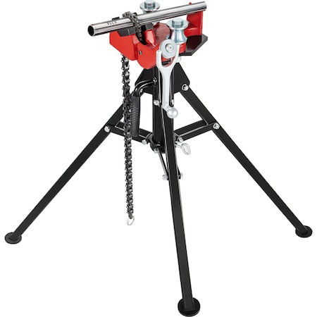 Vevor VEVOR Tripod Pipe Chain Vise 1/8"-5" Capacity Folding Legs W/ Harden Teeth&Chain TP-425