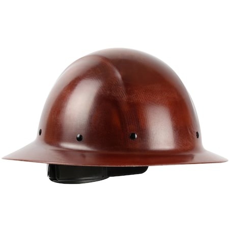 Pip Full Brim Smooth Dome Hard Hat w/Fiberglass Resin Shell, 8-Point Riveted Textile Suspension and Whee 280-HP1481R-81