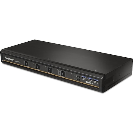 Vertiv Avocent SwitchView Desktop KVM | 4 Port | Single Head | Universal Connector | TAA Compliant SV240DPH-400
