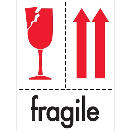 Bubblefast 3 x 4'' - Fragile Labels BFIPM319