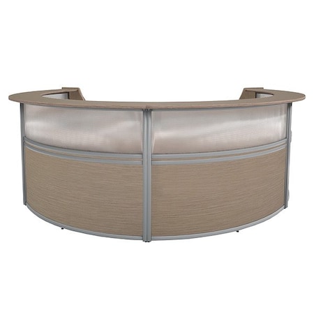 Regency Reception Desk, Steel Frame, 142 in W 77314NO