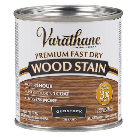 Rust-Oleum 1/2 Pt Gunstock Varathane Premium Fast Dry Wood Stain 262026