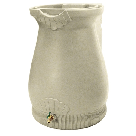 Good Ideas Rain Wizard Urn 65 Gallon Rain Barrel - Sandstone RWURN-SAN