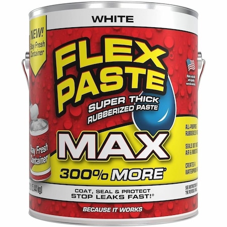 Flex Paste Flex Seal Family of Products Flex Paste MAX White Rubber Coating 12 lb PFSMAXWHT01