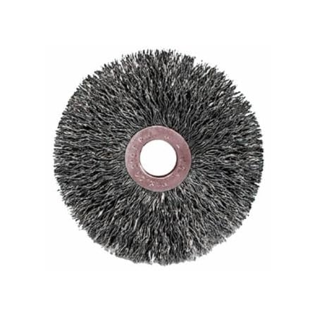 Weiler Copper Center, Wire Wheel, 2 in D x 3/8 in W, .003 in Steel Wire, 20,000 rpm, 10PK 804-99307