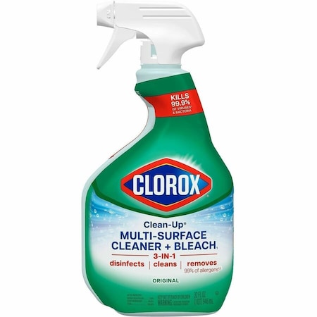 Clorox All Purpose Cleaner, Spray Bottle, 32 fl oz (1 quart), Original, 9 PK 31221