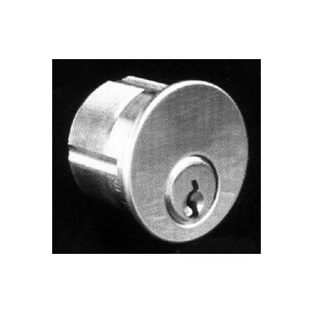 Kaba Ilco 1 1/8 in. SARGENT RA THRU RN KEYWAY, MORTISE CYLINDER, STANDARD CAM, SATIN CHROME FINISH 7185GC 26D KA2