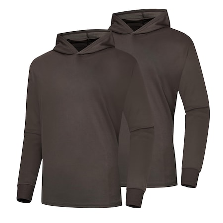 Protectx Sun Protection Hoodie, Polyester, Dark Brown, XL, 2 PK HD-APL130-DBR-02-XL