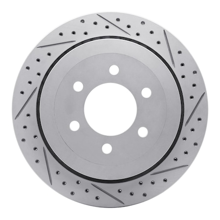 Dynamic Friction Co DFC Geoperformance Rotor - Drilled and Slotted 830-54205R