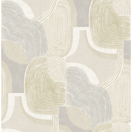 A-Street Prints Hollace Honey Geometric Wallpaper 4141-27129