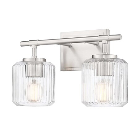 Z-Lite 2 Light Vanity in Brushed Nickel 7515-2V-BN