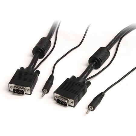 Startech.Com 15ft High Res Monitor VGA Cable w/ Audio MXTHQMM15A