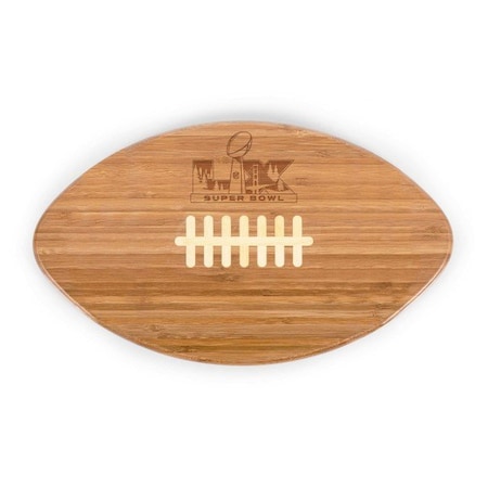 Picnic Time Family Of Brands NFL Super Bowl LX - Touchdown! Football Cutting Board & Serving Tray 896-00-506-603-2