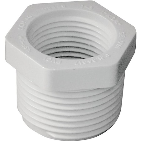 Lasco IPEX Bushing, 1 x 3/4 in, MPT x FPT, PVC, SCH 40 Schedule 435702