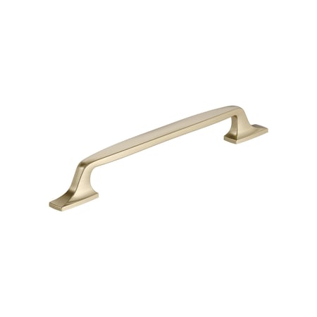 Amerock Highland Ridge 7-9/16 inch 192mm Center-to-Center Golden Champagne Cabinet Pull BP55327BBZ