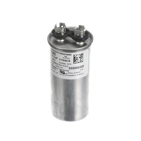Kolpak Capacitor, Run, 35uF, 370VAC, 50/60HZ, Round 550008300