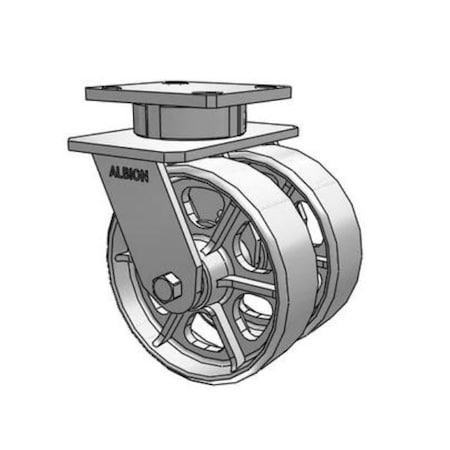 Albion dual-wheel-kingpinless-Caster-2000lb 115CA06201S
