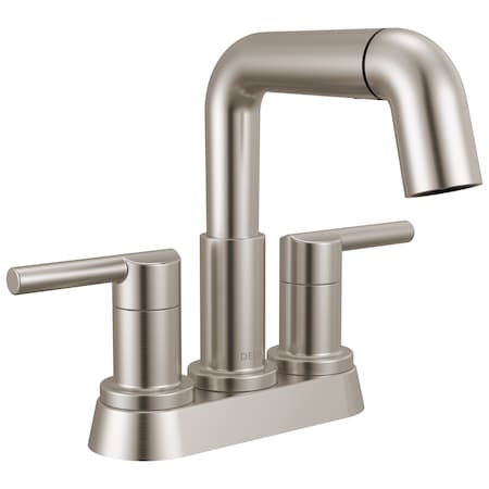 Delta Nicoli Two Handle Centerset Pull-Down Bathroom Faucet, 7.06 in, Stainless 25849LF-SSPD