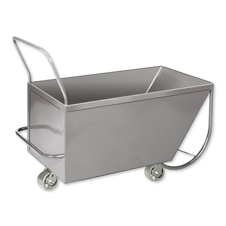 Pucel Slant Front Dump Truck, Roll-Over, 24 in W x 42 in D x 18 in H, Gray RODT-42