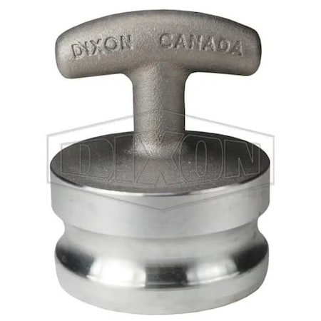 Dixon Type DP Cam and Groove Dust Plug, 3 in Nominal, Aluminum 300-DP-ALPH
