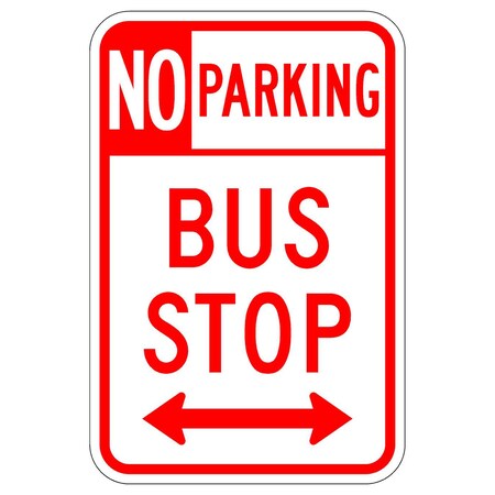 Sign Solutions Usa Parking Sign, 12 in W, Aluminum Sign, White DUS06HWT1218R7-107