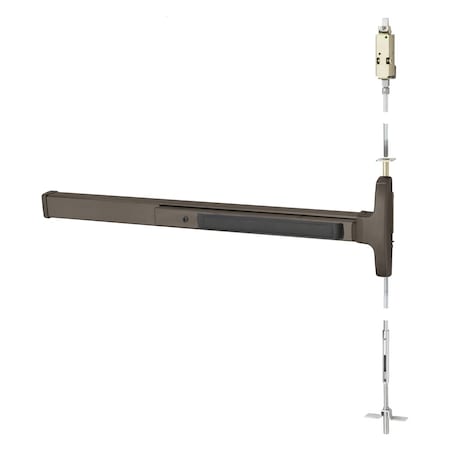 Sargent Grade 1 Concealed Vertical Rod Exit, 36in, Dark Oxidized Satin Bronze Oil Rubbed, Right Hand Revers AD8410F RHR 10B