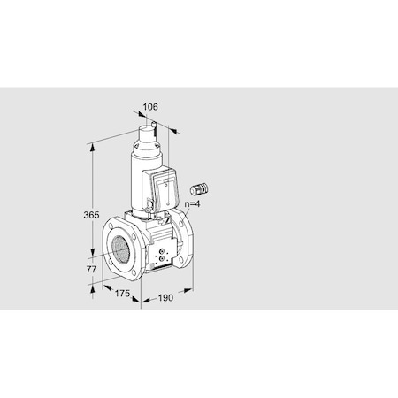 Honeywell Kromschroder VLV, ASY, GAS, DN65, VAS 665F05LQSR3B/PP/PP KS88203936