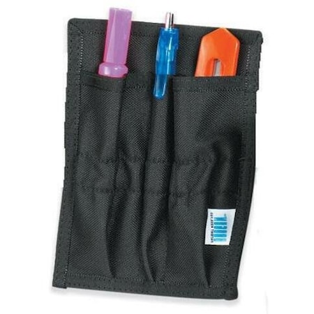 Partners Brand Tool Pouch, Knife Utility Pouch, Black, Black, Nylon WB4502