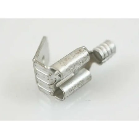 Nichifu Non-Insulated Piggyback Disconnect Terminals, AWG 22-16, Mating Tab 0.250 in x 0.032 in 630809-V