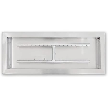 Bluegrass Living 24in Stainless Steel Rectangular Drop-In Fire Pit Burner BFP24RK