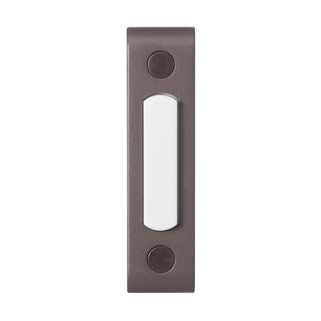 Heath-Zenith Heath Zenith Oil Rubbed Bronze Brown Metal Wired Pushbutton Doorbell 18000218