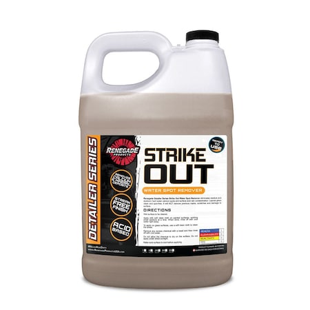 Renegade Products Usa Strike Out Water Spot Remover 1 Gallon LFGBS106G01