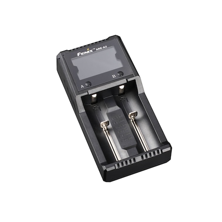 Fenix Lighting Smart Battery Charger, 2-Channel, LCD screen, AC & DC Charging ARE-A2