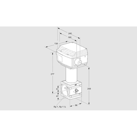 Honeywell Kromschroder CTL VLV, REGULATING W SOLND, RV 2/XML10W30 KS86060571