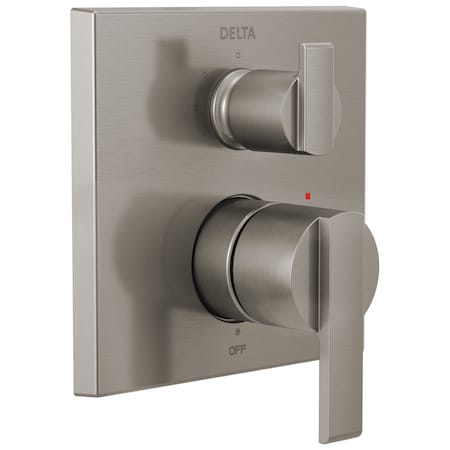 Delta Ara Angular Modern Monitor 14 Series Valve Trim with 3-Setting Integrated Diverter T24867-SS