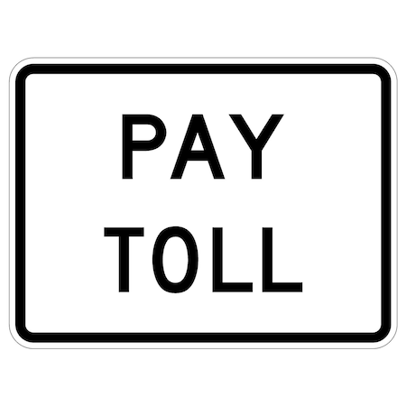 Sign Solutions Usa Traffic Sign, 24 in Width, Aluminum Sign, Horizontal Rectangle DUS10HWT2418R3-29P