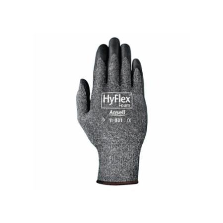 Hyflex 11-801 Nitrile Foam Palm Coated Gloves, Size 8, Black/Dark Grey, 12PK 012-11-801-8
