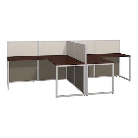 Bush Business Furniture Modular Cubicle Workstation, 60 in D X 45 in H, 119 in W X EOD560MR-03K