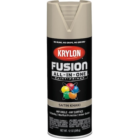 Krylon Fusion All-In-One Satin Spray Paint & Primer Khaki K02740007