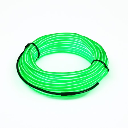 Elegani 6FT Wearable Neon Glow String Light w/ Clip-Flexible Nighttime Safety & Party Decoration Lime Green PH-10189-Lime