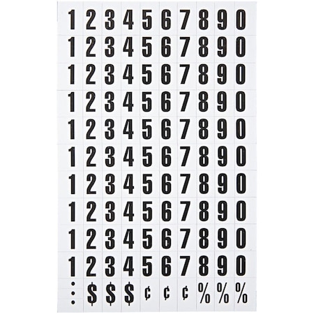 Mastervision Number Label, Vinyl KT2020