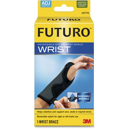 Futuro Reversible Splint Wrist Brace, Adjustable, PK12 10770EN