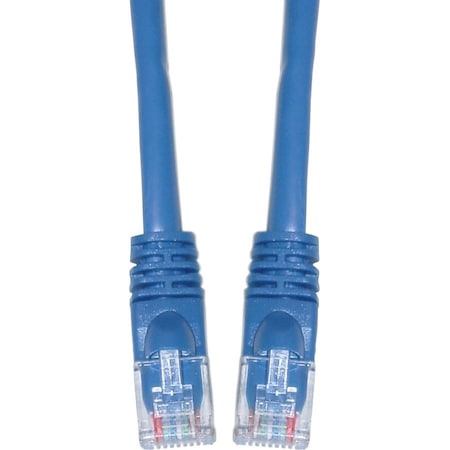 Cable Wholesale Cat5e Blue Copper Ethernet Patch Cable, Snagless/Molded Boot, POE Compliant, 2 foot 10X6-06102