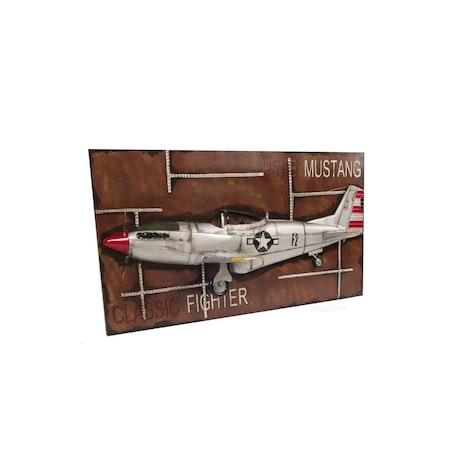 Homeroots c1943 Grey Mustang P51 Frame 401171