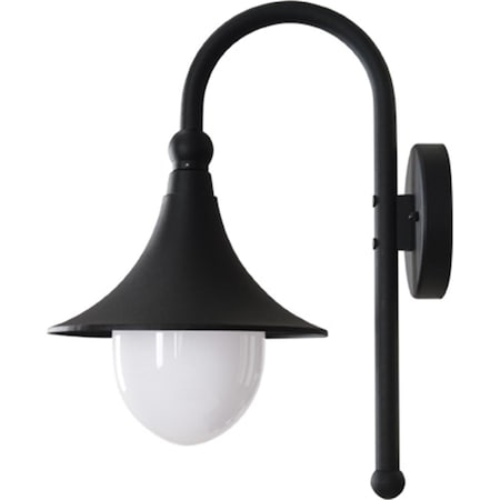 Intense Powder Coated Cast Aluminum Wall Light Fixture, Black - 18 x 10.18 x 14.50 in. IN2929590