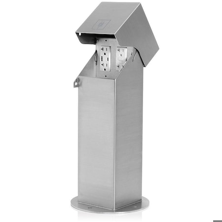 Leviton 18.0" H, 8.5" D, 8.5" W, 3R, 304 Stainless Steel 2PH18-2S