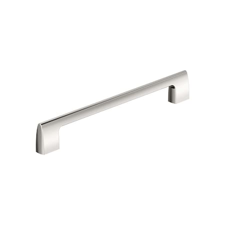 Amerock Riva 8-13/16 inch 224mm Center-to-Center Polished Nickel Cabinet Pull BP55489PN