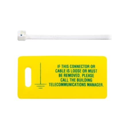 Panduit Rack Grounding Yellow Tag Kit, 10 tags & LTYK
