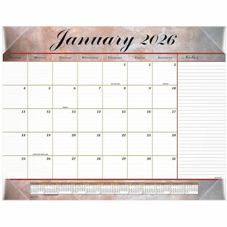 At-A-Glance Calendar, Deskpad, Marbled, By AAG89702